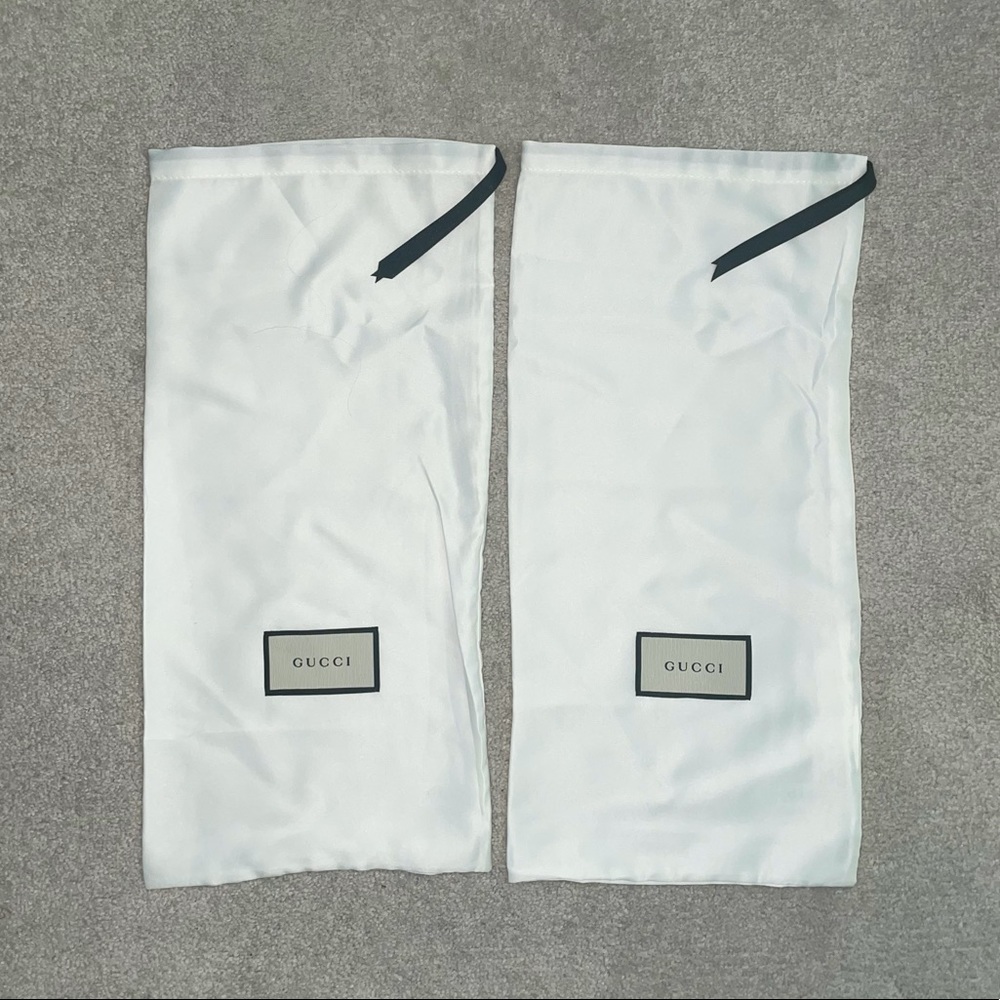 Gucci Ivory Large Satin Dust Shoe Cover Bags